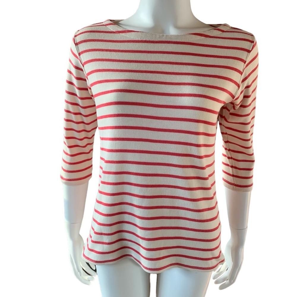 Ll Bean bateau neck sailor shirt size small
